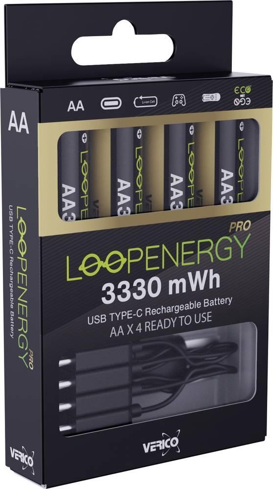 Verico LoopEnergy Pro AA3330 USB-C rechargeable battery Li-Ion 2220