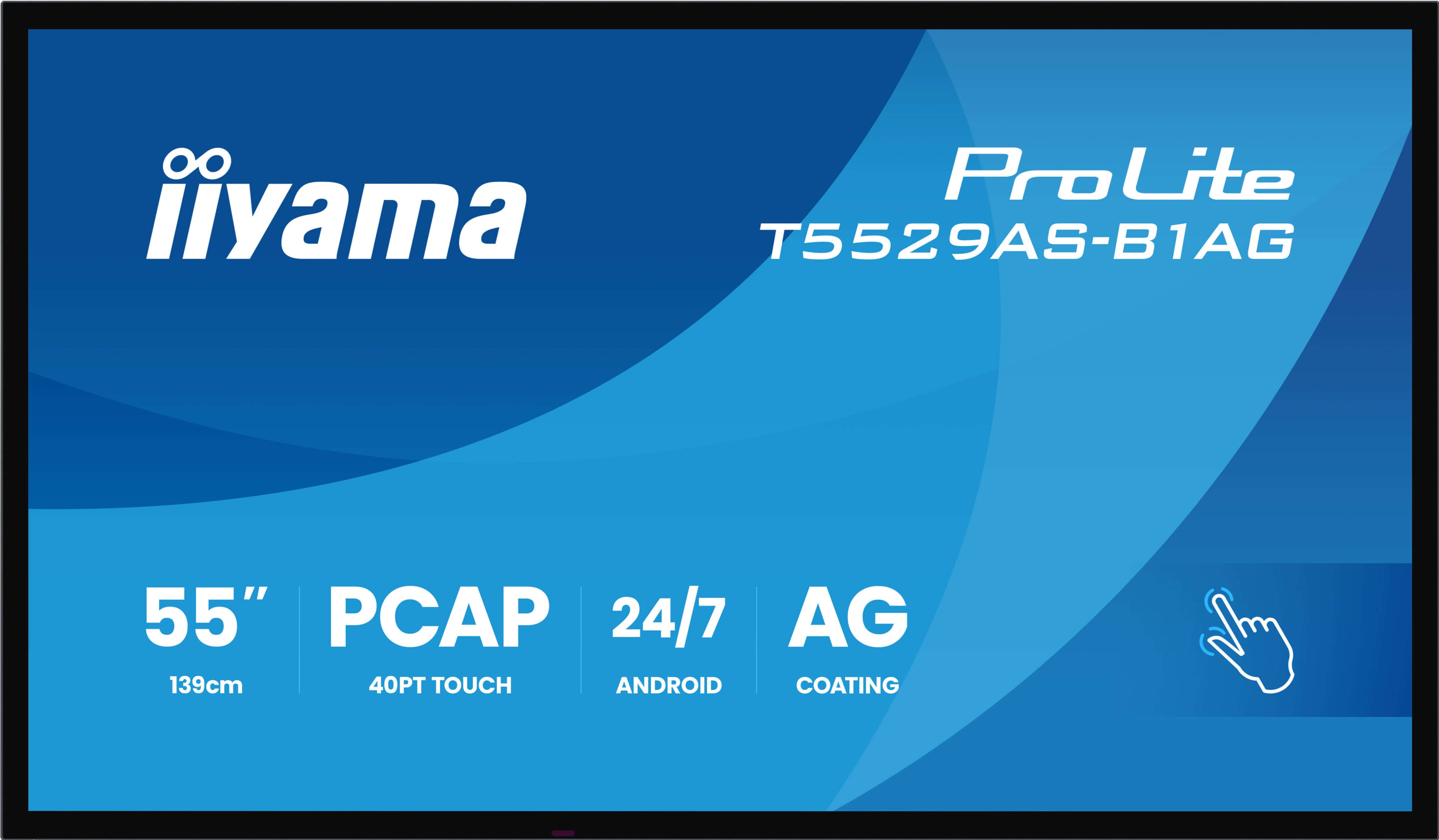 iiyama T5529AS-B1AG Signage Display Kiosk design 138.7 cm (54.6") LED