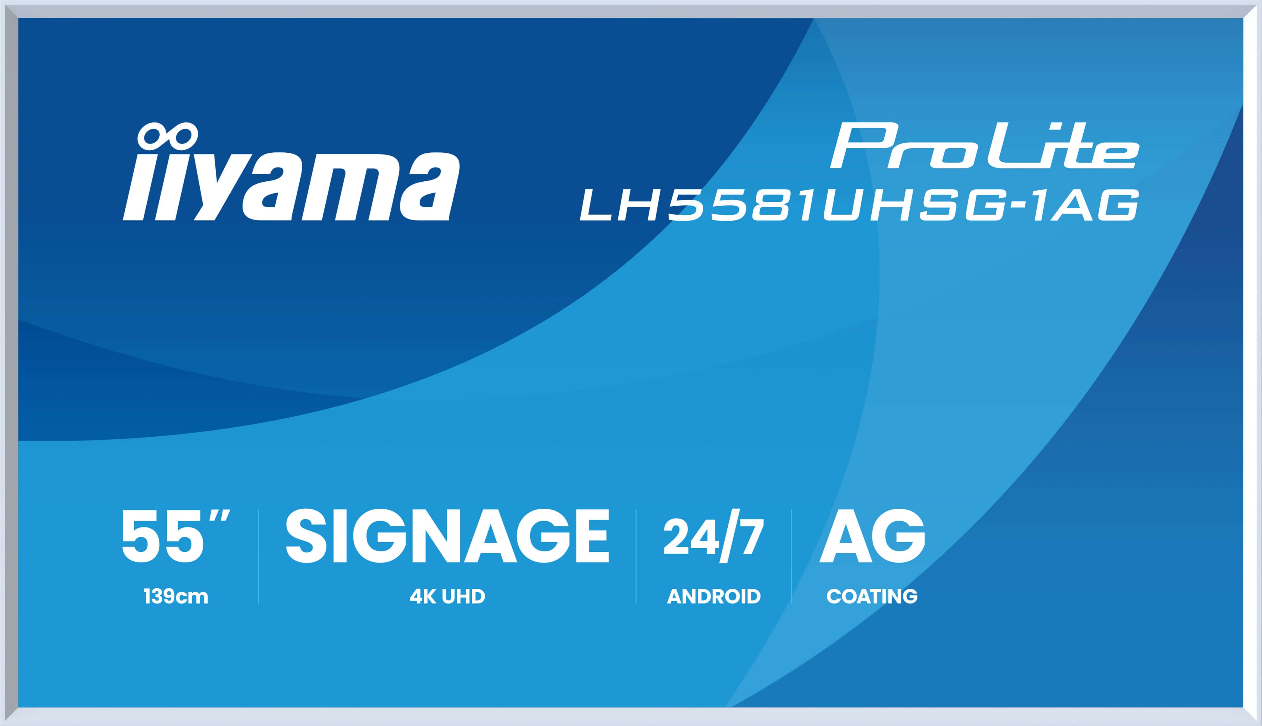 iiyama LH5581UHSG-1AG Signage Display Digital signage flat panel 138.