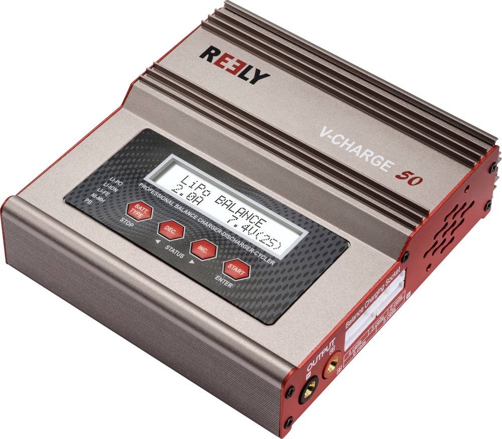Reely V-Charge 50 Modellbau-Multifunktionsladegerät 12 V, 230V 7A
