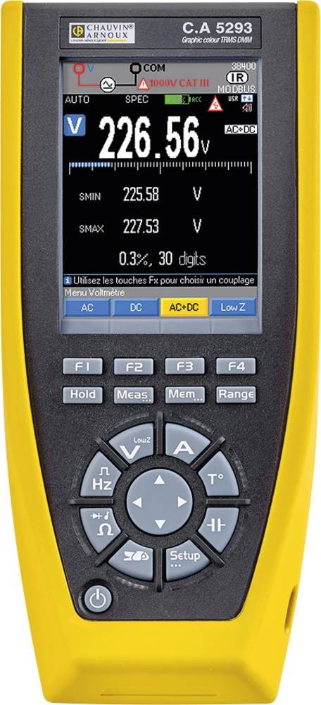 Chauvin Arnoux C.A 5293 Hand-Multimeter digital Datenlogger, Grafik-