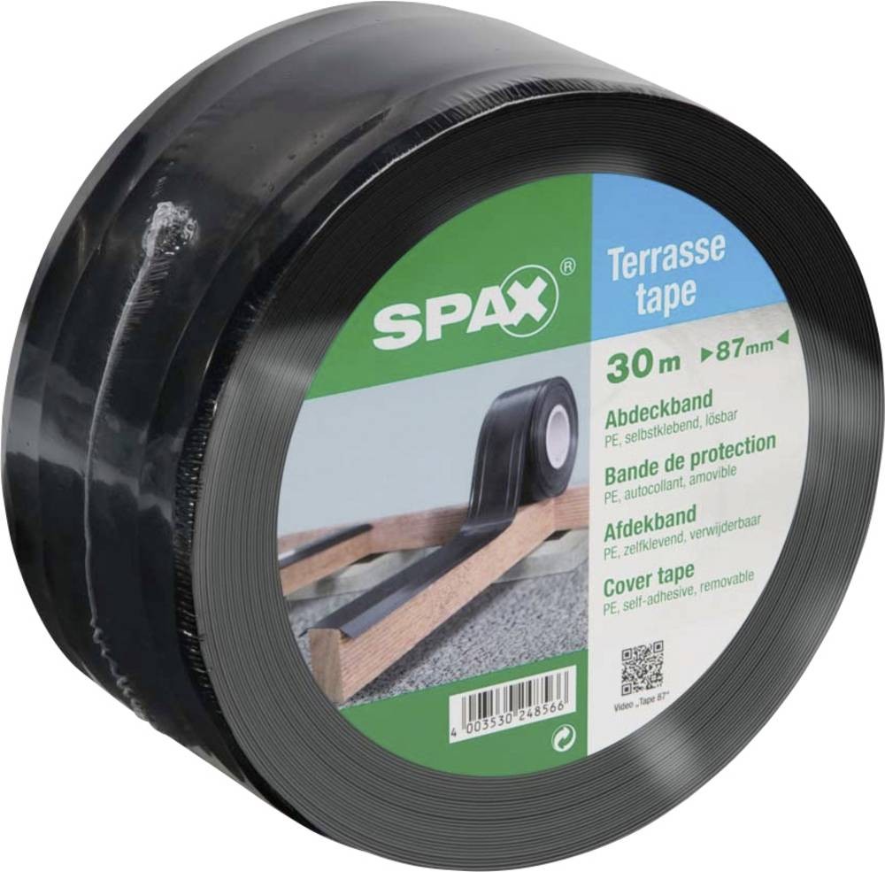 SPAX 4000009186419 Klebeband black (L x B) 30m x 87mm 1 pc(s)