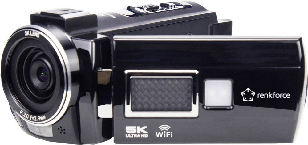 Renkforce RF-DV-200 Camcorder 5K 7.6cm 3 Zoll 8 Megapixel noir
