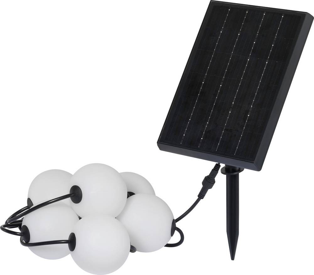 Sygonix SY-6662320 Solar-Lichterkette 2.4W blanco, negro