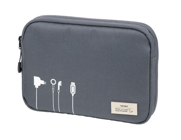 TROIKA BLUE CYCLE TECH POUCH 2 personal organizer Recycled plastic,