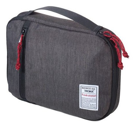 TROIKA BUSINESS TECH POUCH personal organizer Polyester Black, Grey -