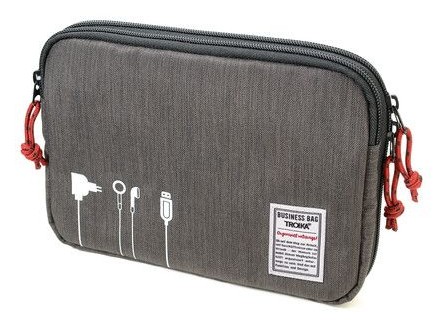 TROIKA BUSINESS TECH POUCH 2 personal organizer Polyester Black, Grey