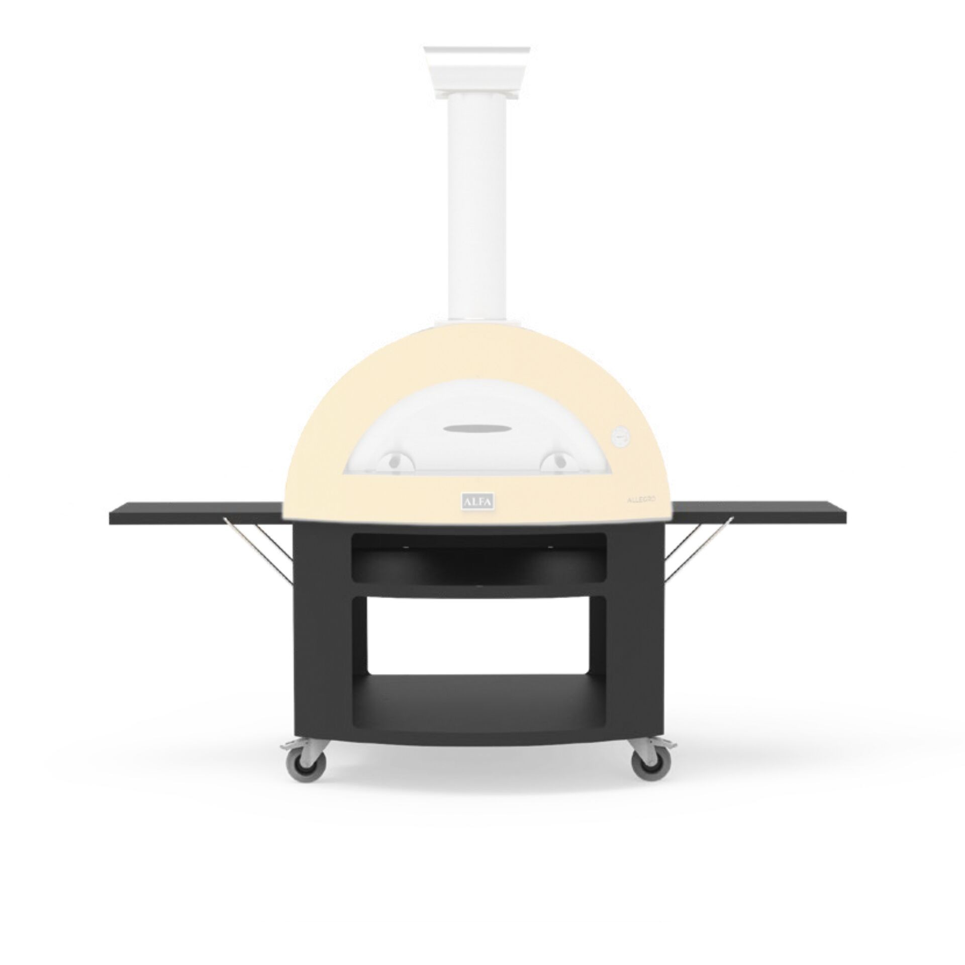 Alfa Forni Unterbau 5 Pizze Moderno Schwarz