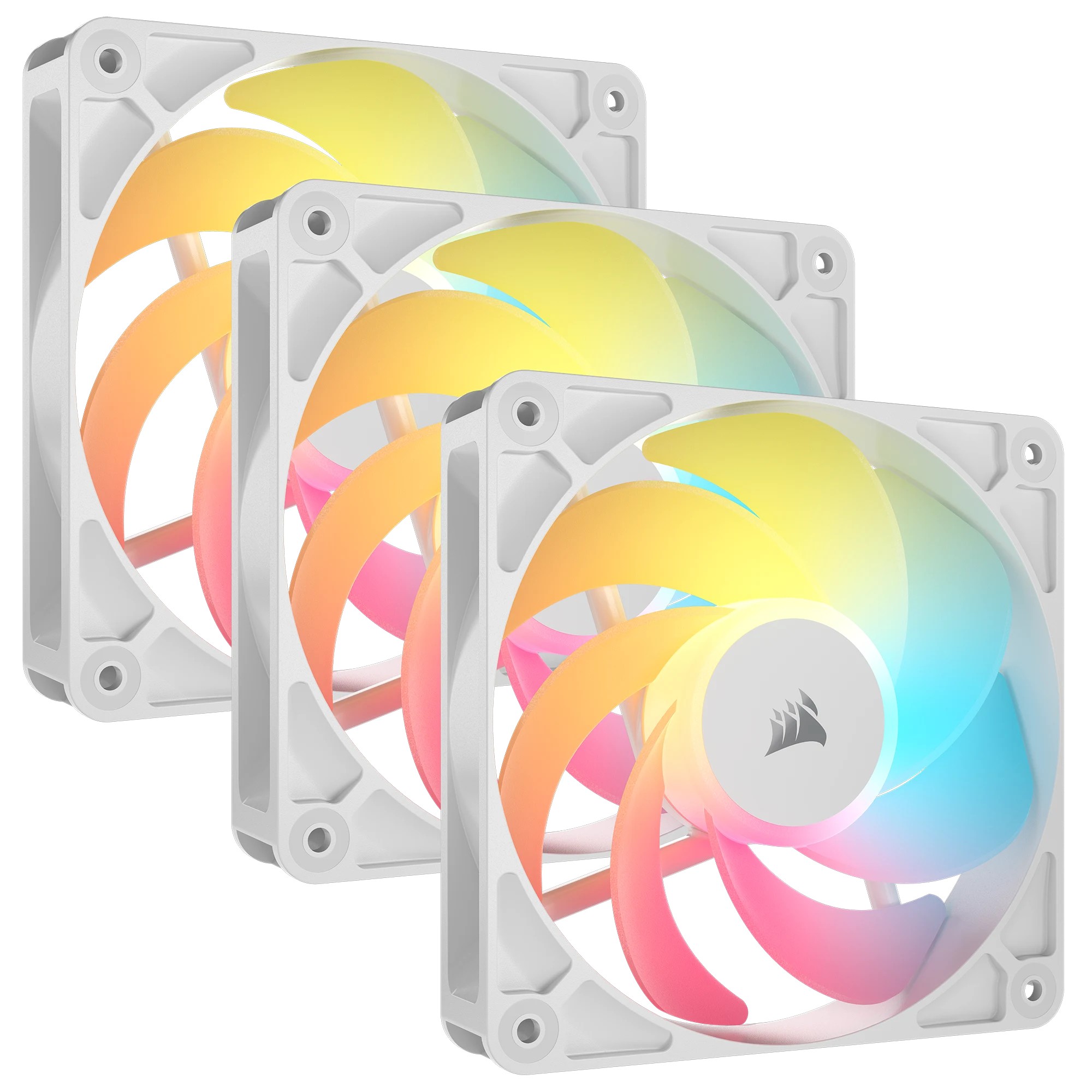 CORSAIR Lüfter RS120-R ARGB PWM 120*120*25 White Triple P.