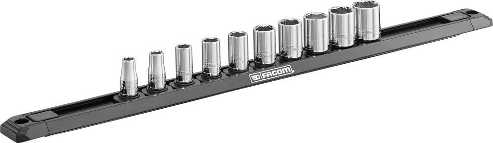 Facom 10-Piece Imperial 1/4 in Standard Socket Set with Ratchet, 6