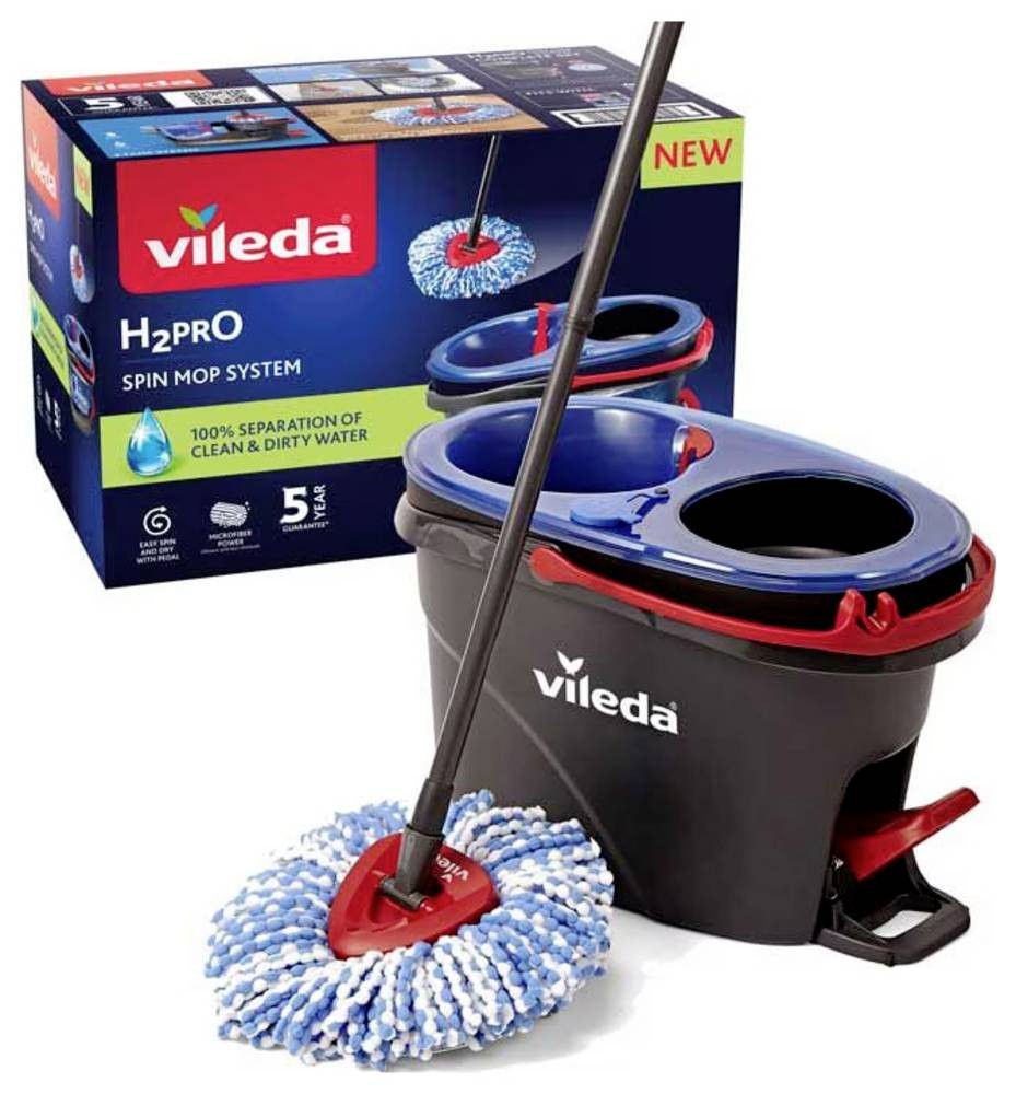 Vileda 4023103254237 mop Microfibre 6000 ml Wet Black, Blue, Red -