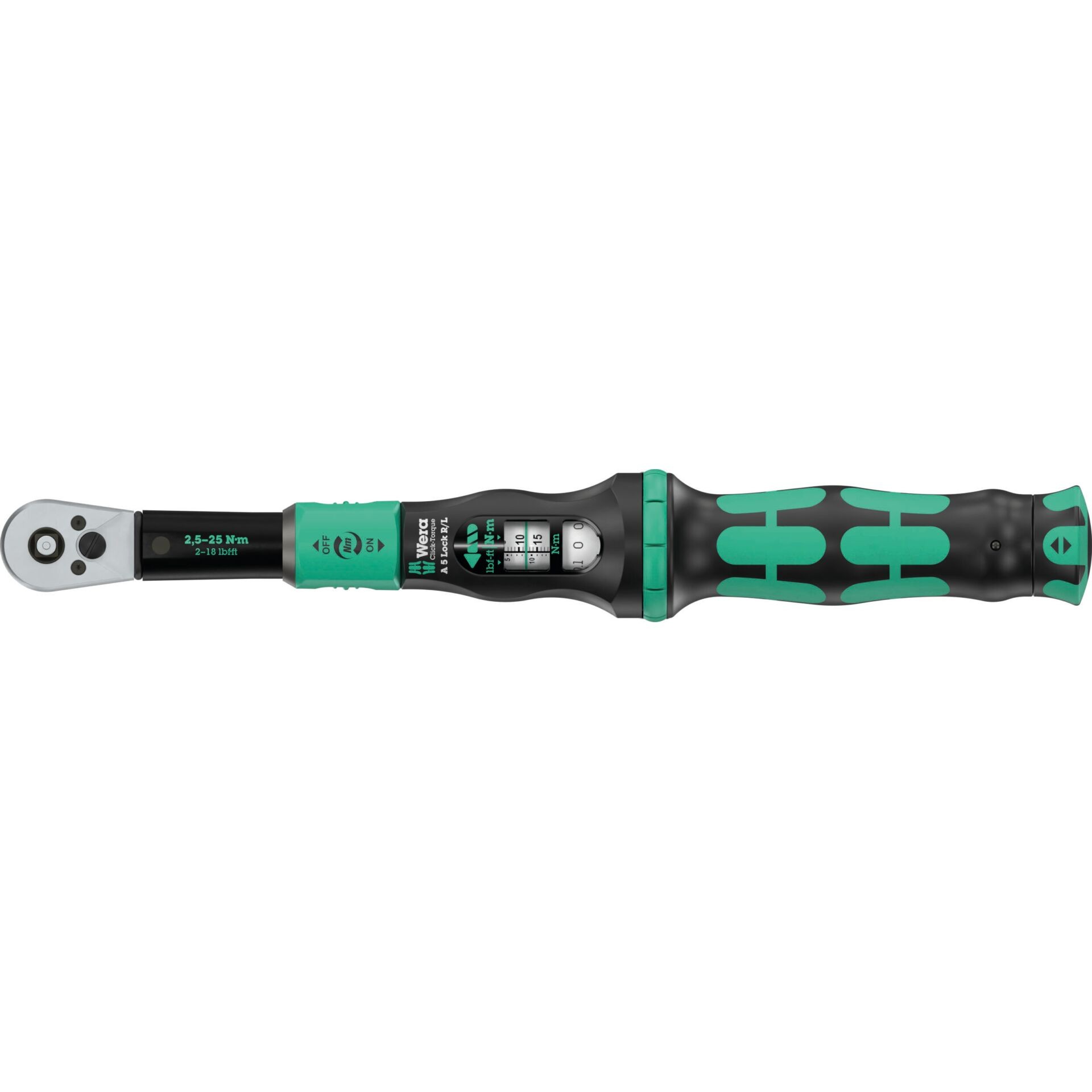 Wera Click-Torque Lock A 5 R/L 05075693001 Drehmomentschlüssel with
