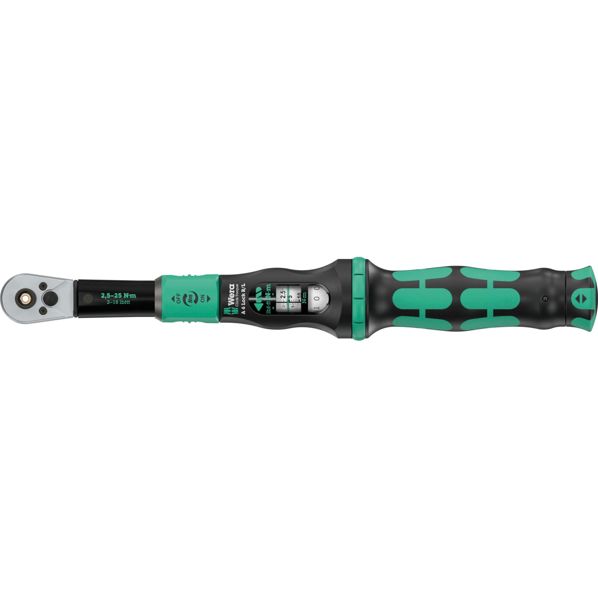 Wera Click-Torque Lock A 6 R/L 05075694001 Drehmomentschlüssel 1/4\