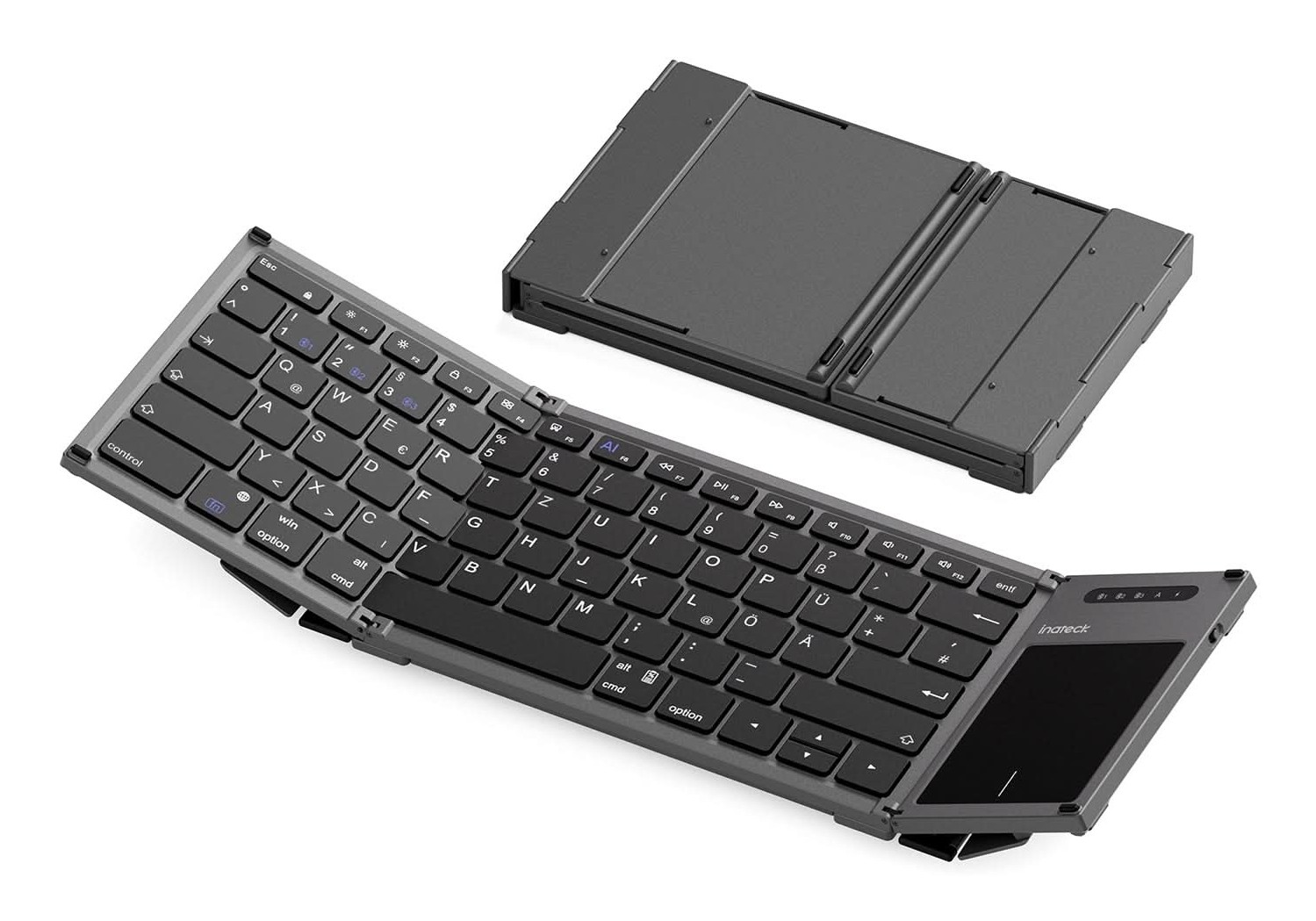 inateck Keyboard Tablet QWERTZ steel gray