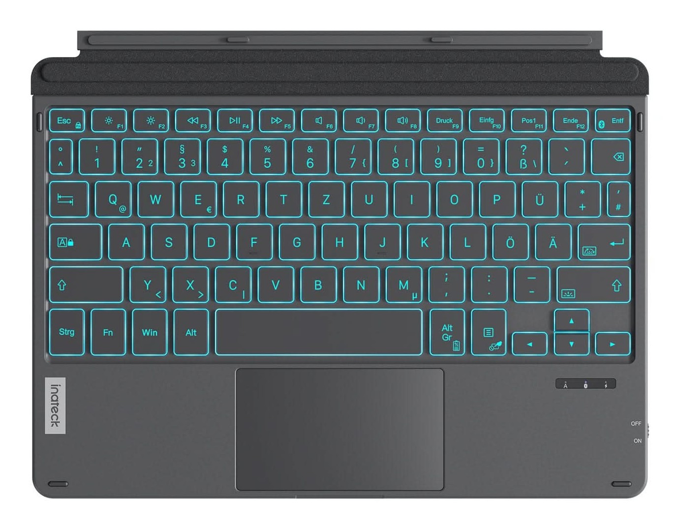 inateck Keyboard Surface gray Surface GO 1-4 Com. QWERTZ