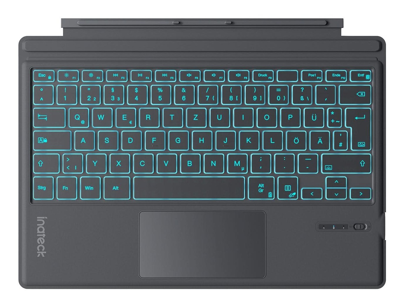 inateck Keyboard Surface gray, Sureface GO 1-4 Com. QWERTZ