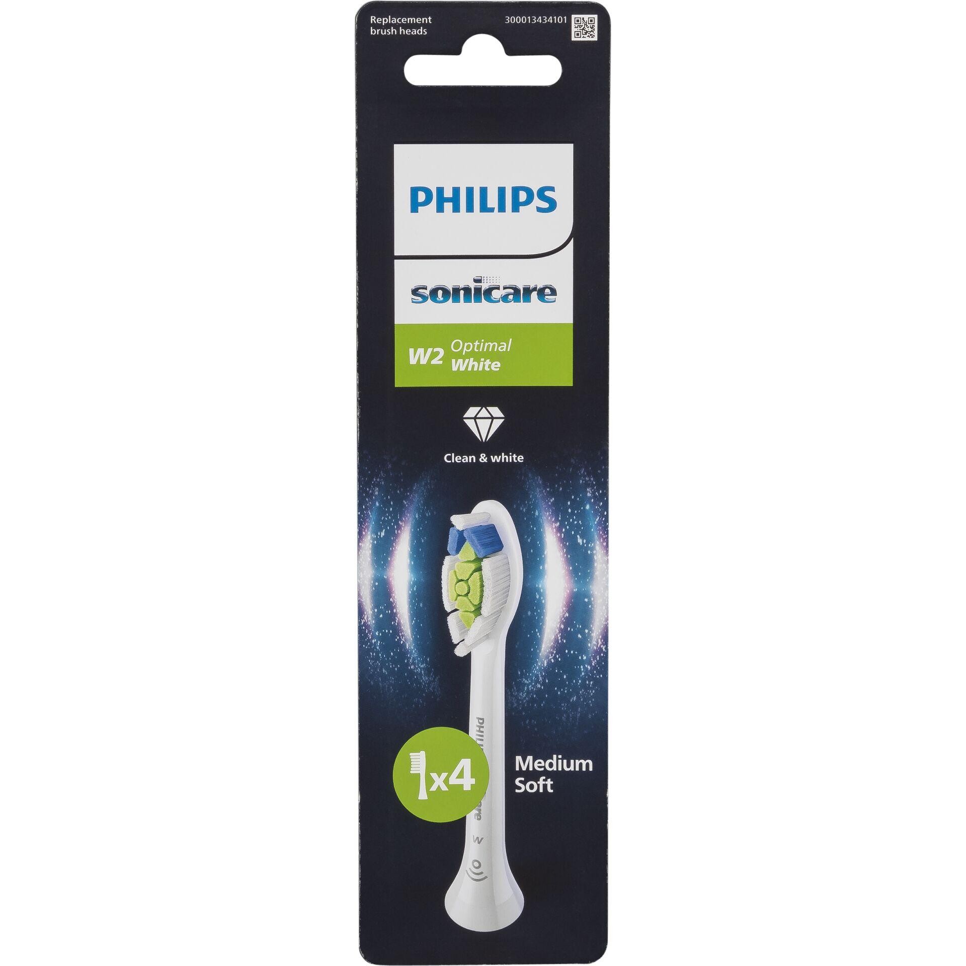Philips Sonicare W2 Optimal White Bürstenköpfe, 4er-Pack
