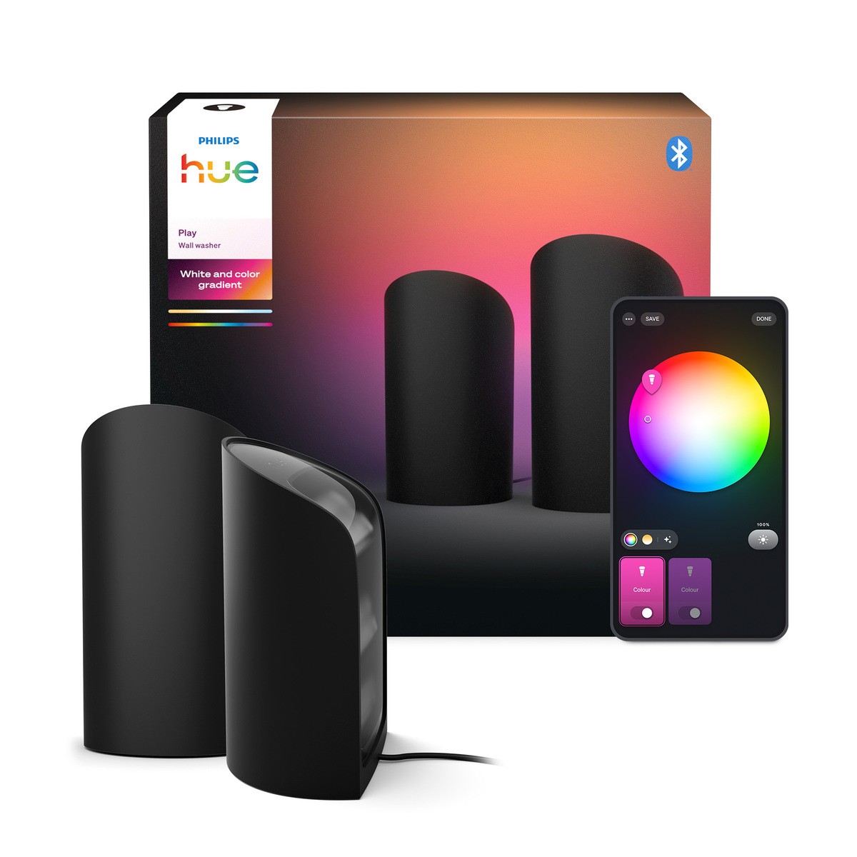 Signify Philips Hue Play wall washer Leuchte 2-pack black EU/UK