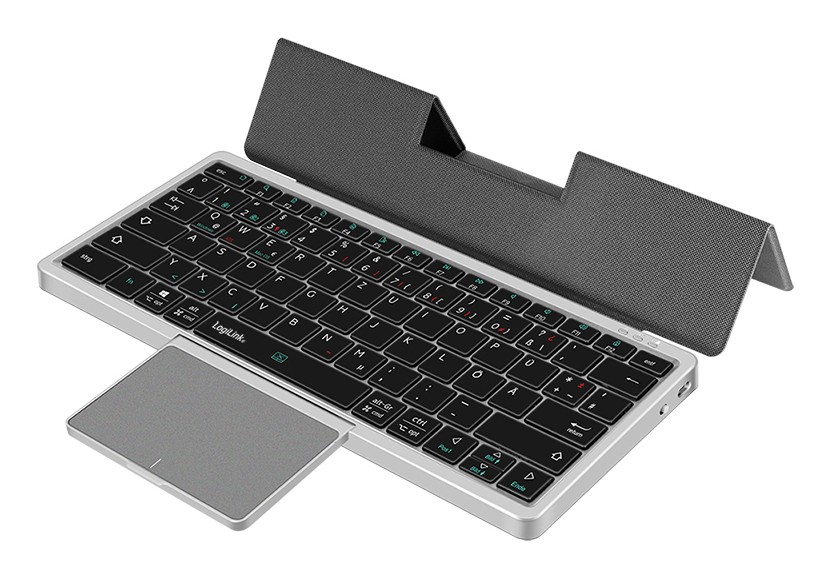 LogiLink ID0214 Bluetooth Tastatur, Maus-Set Deutsch, QWERTZ Space