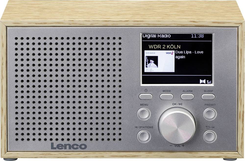 LENCO DAR-017 DAB+/FM Radio avec Bluetooth, bois