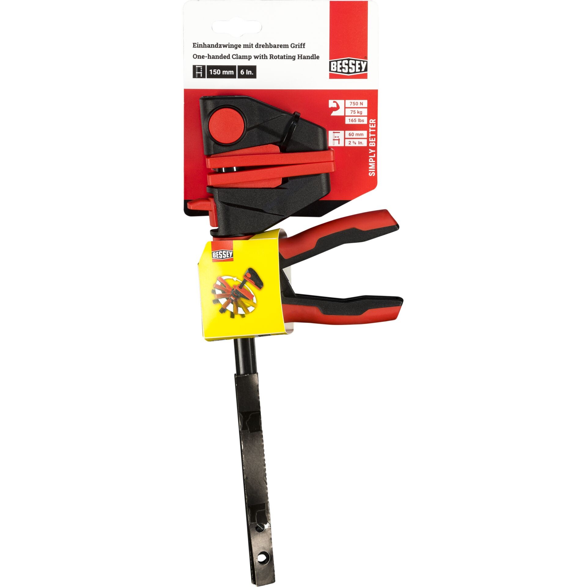 Bessey EZ360M-15 Einhandzwinge Spann-Weite (max.):150mm Ausladungs-Ma