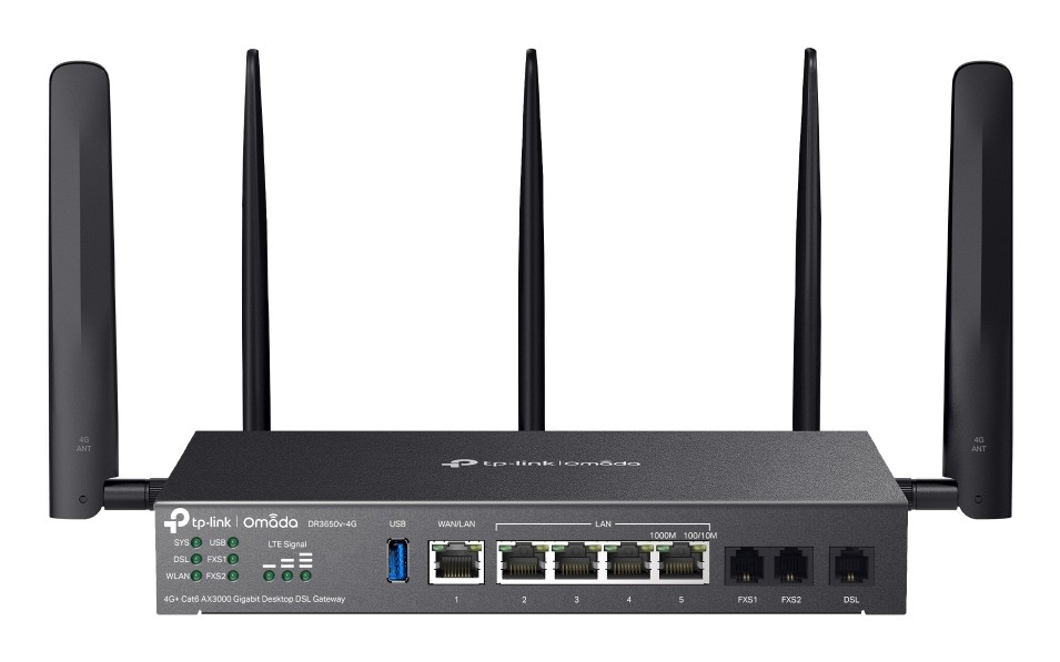 TP-Link Omada DR3650V-4G routeur sans fil Gigabit Ethernet Bi-bande (