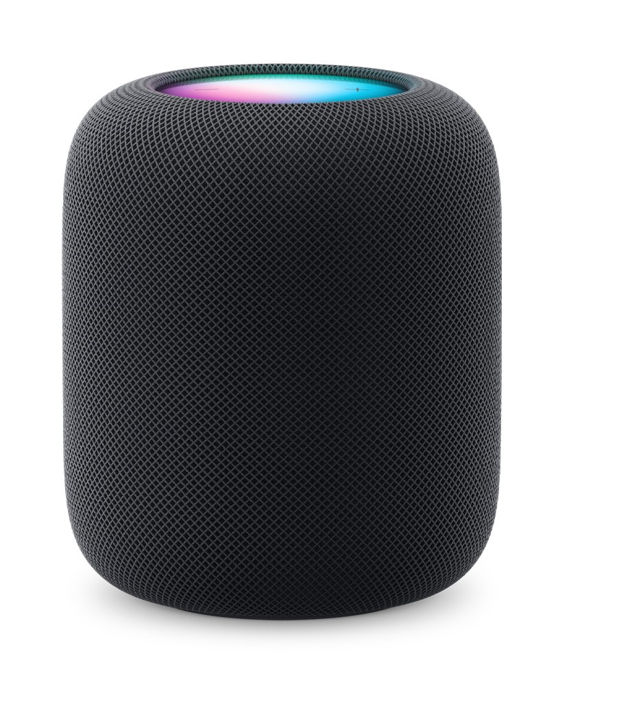 Apple HomePod - Apple HomePod, Apple Siri, Cylinder, Black, Fabric,