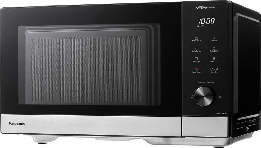 Panasonic NN-GD38QSEPG microwave black, stainless steel 1000W