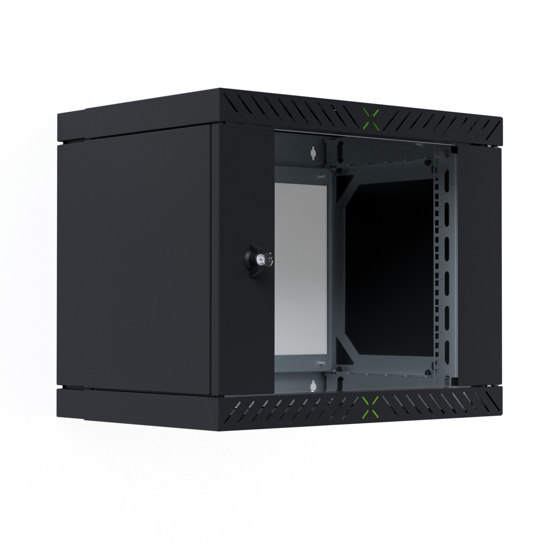 EFB Elektronik WGX-0906TS.G1 armario rack 9U Bastidor de pared Negro -