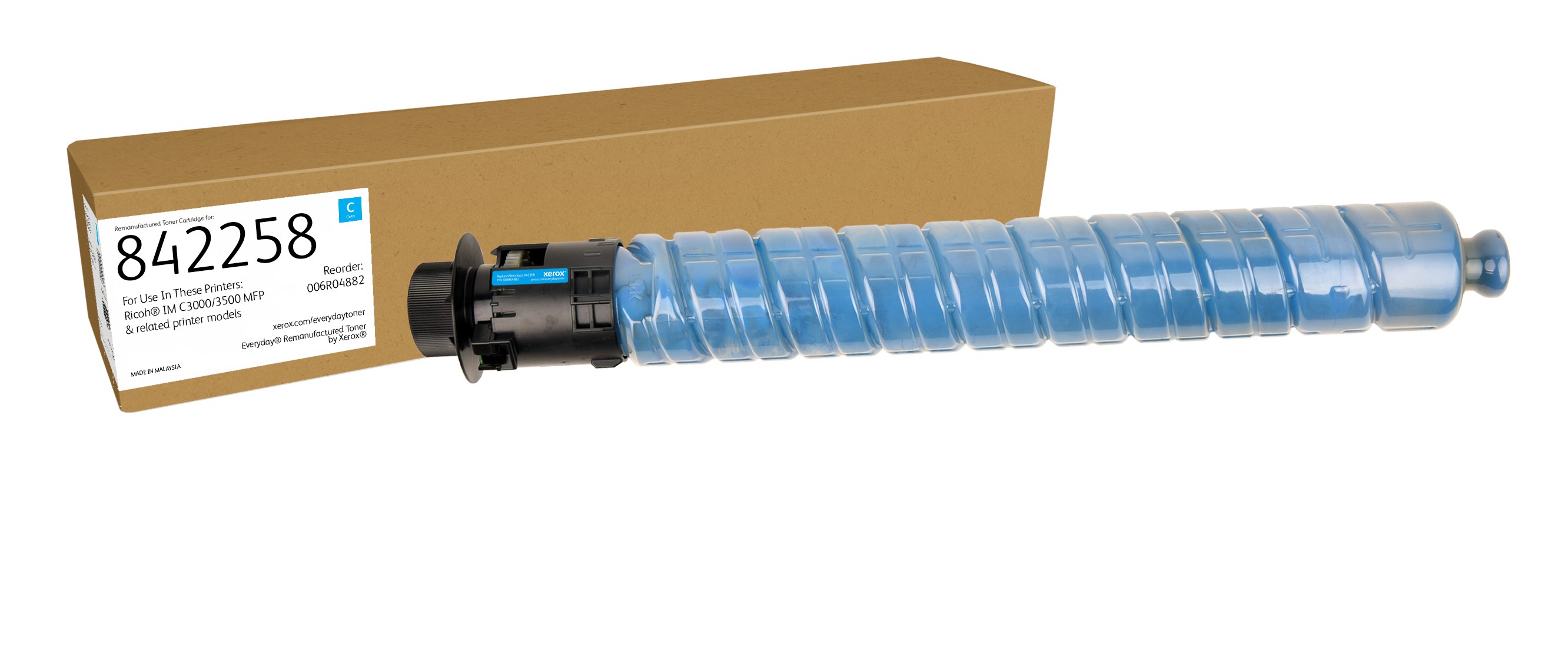 Everyday Cyan Remanufactured Toner by Xerox compatible with Ricoh