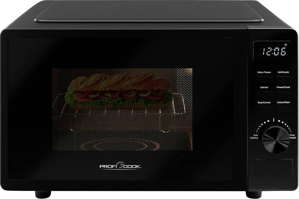 ProfiCook PC-MWG 1278 Black Grill microwave Countertop 20 L 1150 W -