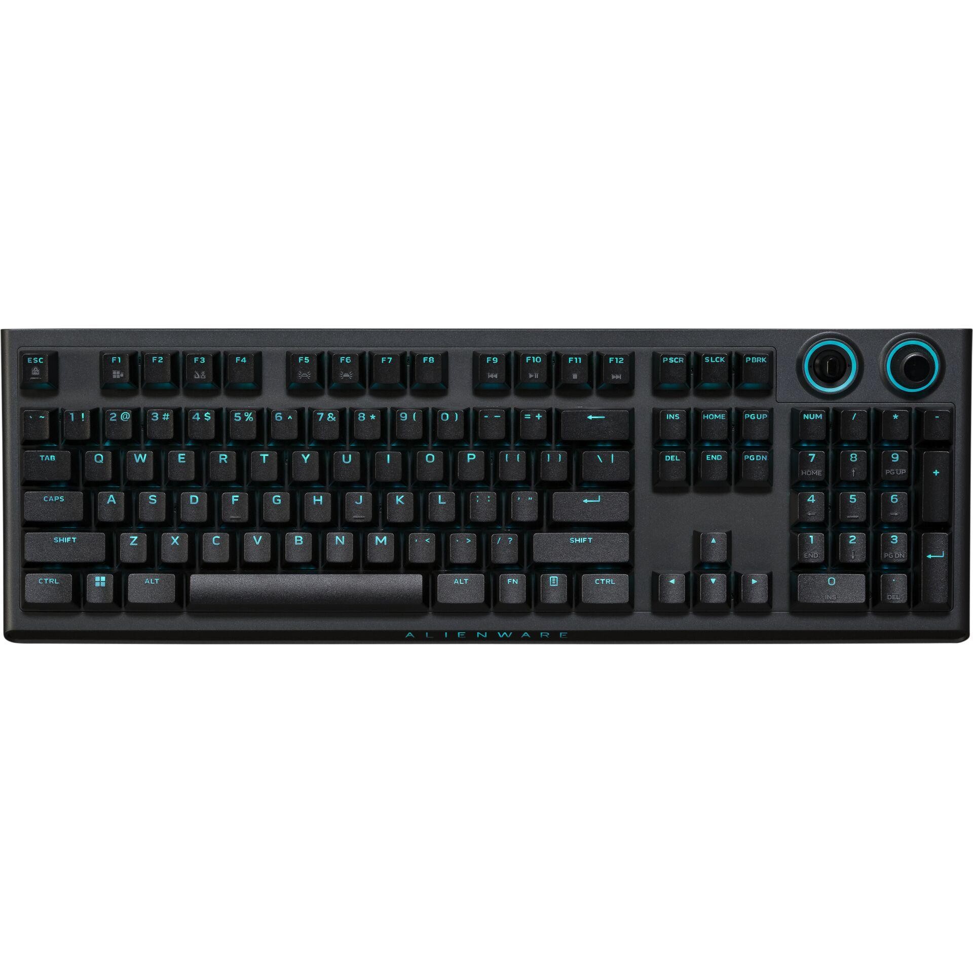 Dell Alienware Wireless-Tri-Mode-Gamingtastatur AW920K (QWERTY), Dark