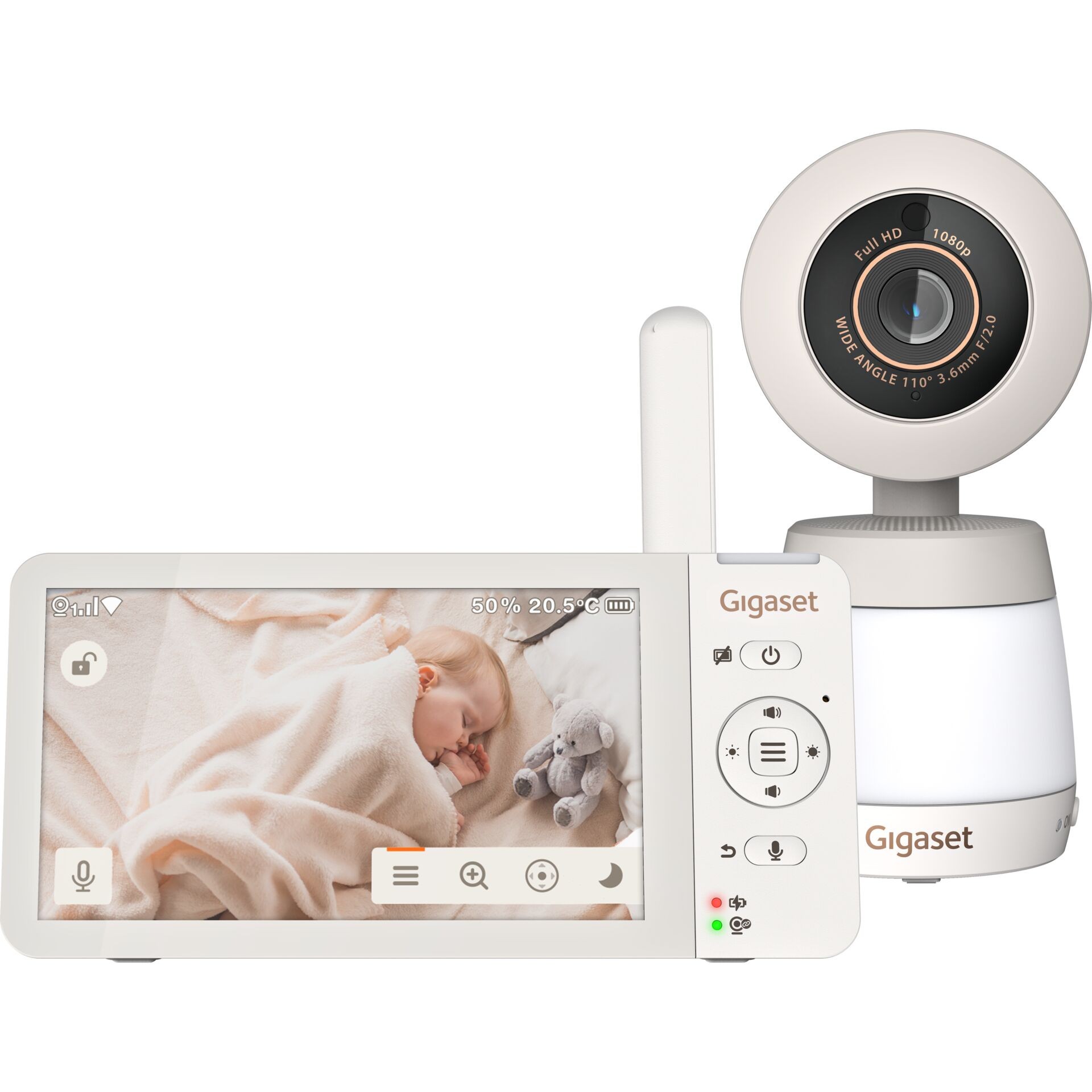Gigaset BABY 700 Babyphone with camera Funk, WLAN, Bluetooth 2.4GHz