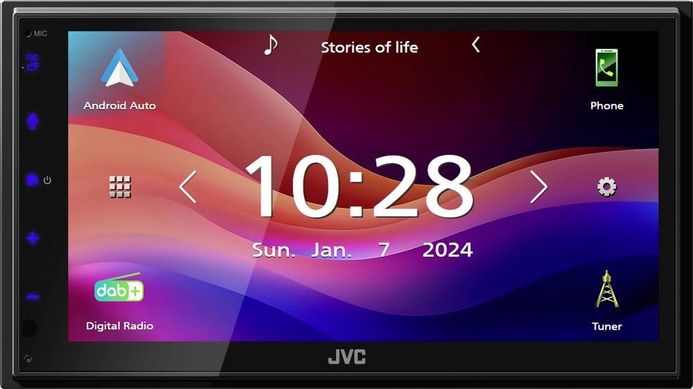 JVC KW-M595DBT récepteur multimédia de voiture Noir Wifi 22 W