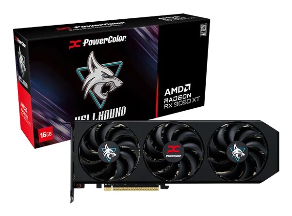 PowerColor Hellhound AMD Radeon RX 9060 XT 16GB GDDR6 - PowerColor