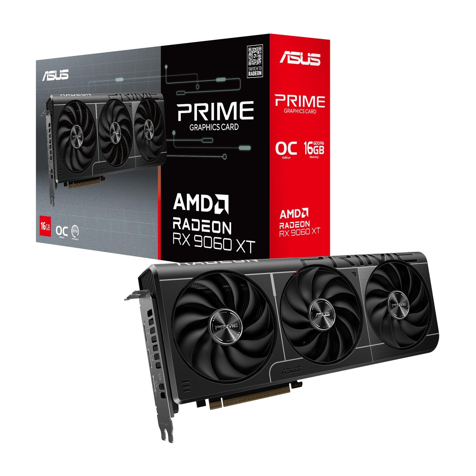 ASUS Prime Radeon RX 9060 XT O16G AMD 16 Go GDDR6 - ASUS Prime Radeon