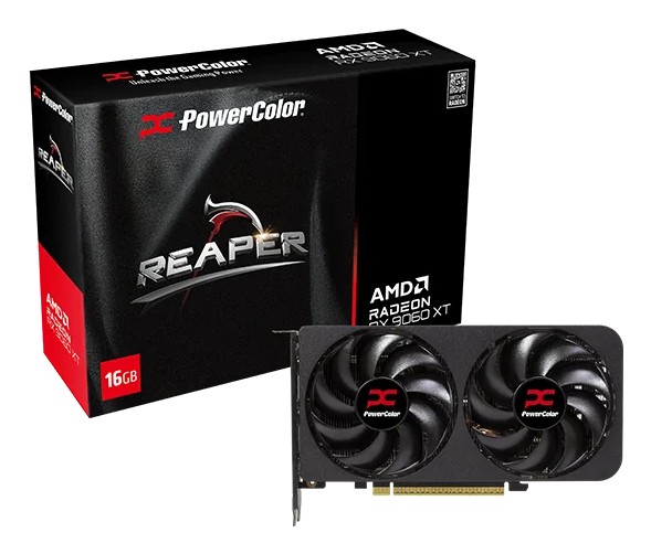PowerColor Reaper Radeon RX 9060 XT GAMING OC 8G Graphics Card - 8GB