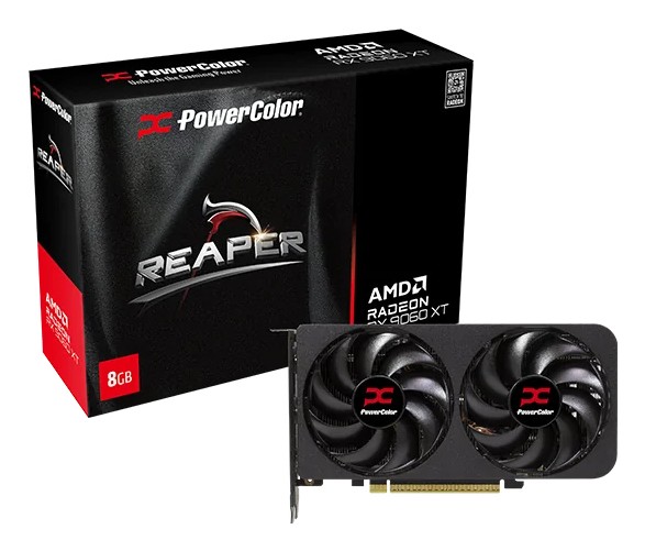 PowerColor Reaper Radeon RX 9060 XT GAMING OC 8G Graphics Card - 8GB