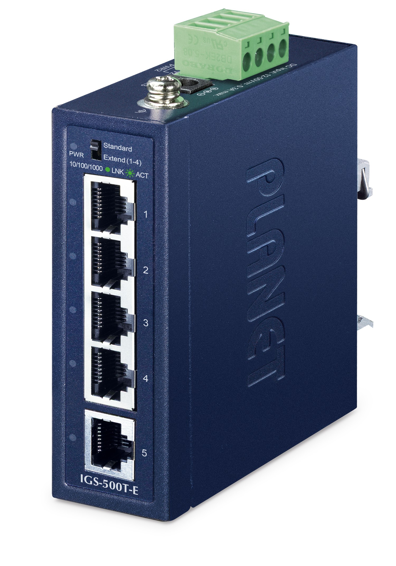 PLANET IGS-500T-E commutateur réseau Non-géré Gigabit Ethernet (10/