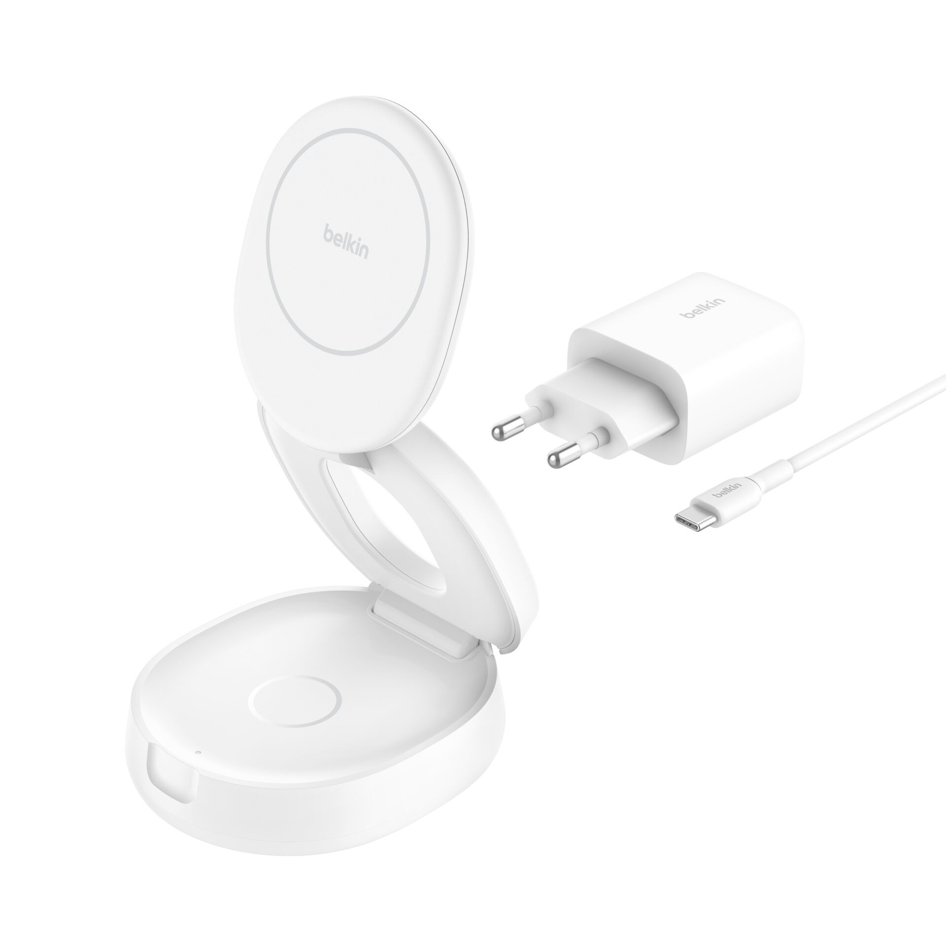 Belkin WIZ035kqWH Headphones, Smartphone White USB Wireless charging