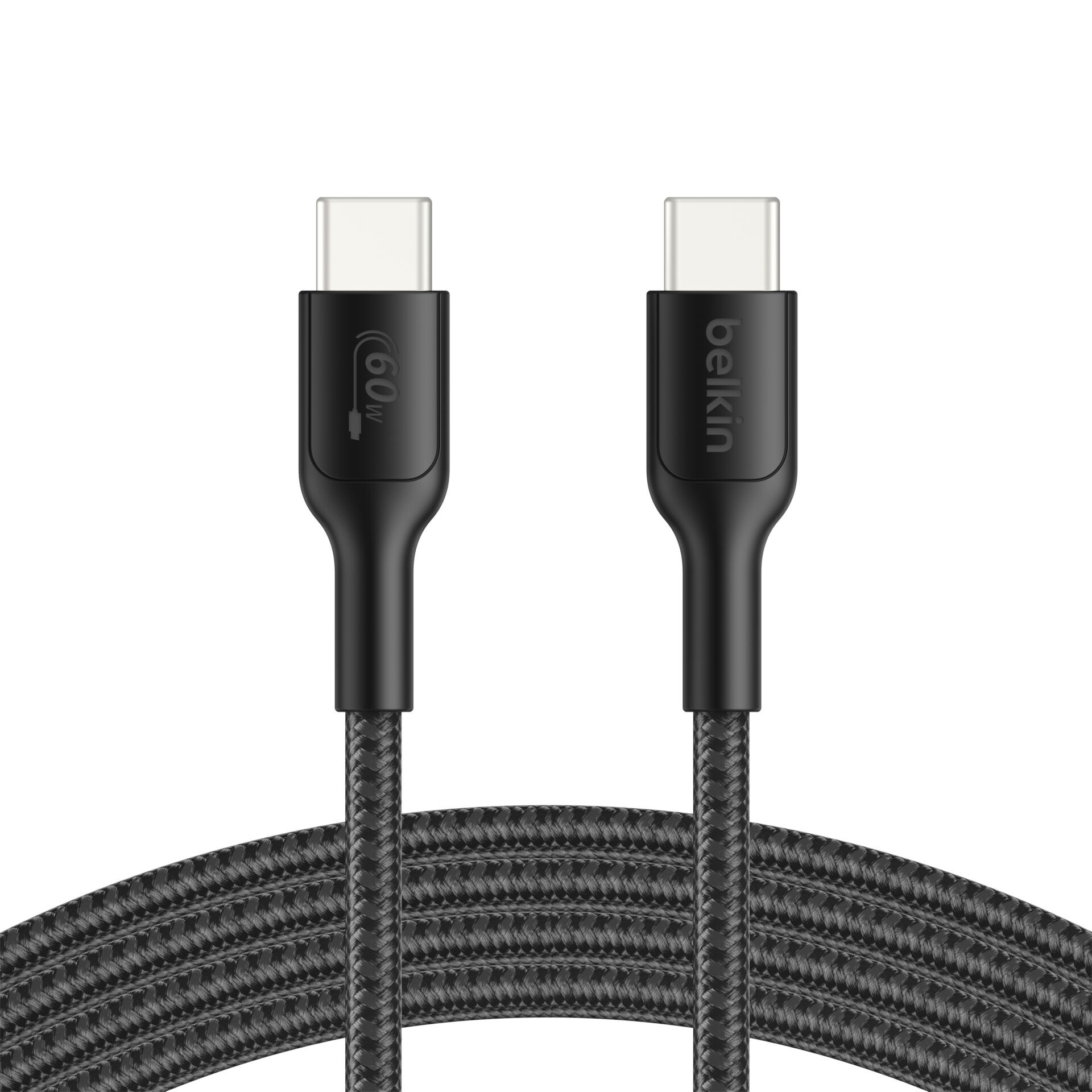 Belkin Gaming UCB-C/USB-C Kabel, 2m, geflochten, schwarz