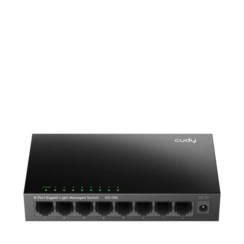 Cudy 8-Port Gigabit Easy-Managed Switch, GS108E 1.0 L2 Gigabit