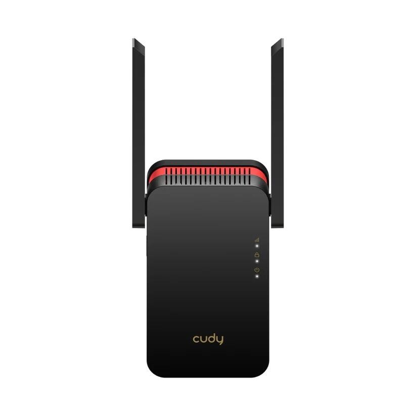 Cudy RE3000 network extender Network repeater Black, Red 10, 100,
