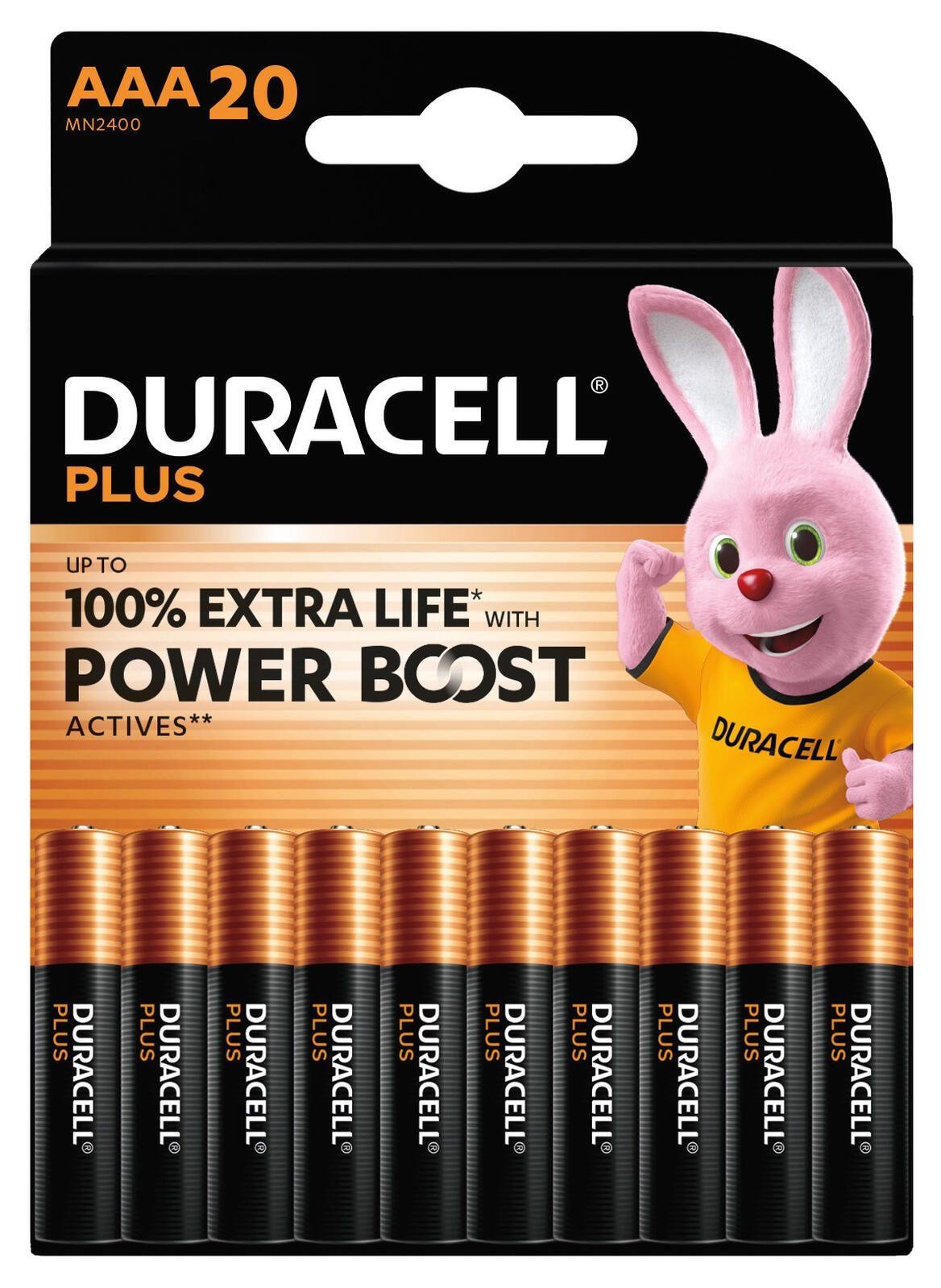 Duracell Plus Power Boost Micro (AAA)-Batterie Alkali-Mangan 1.5V