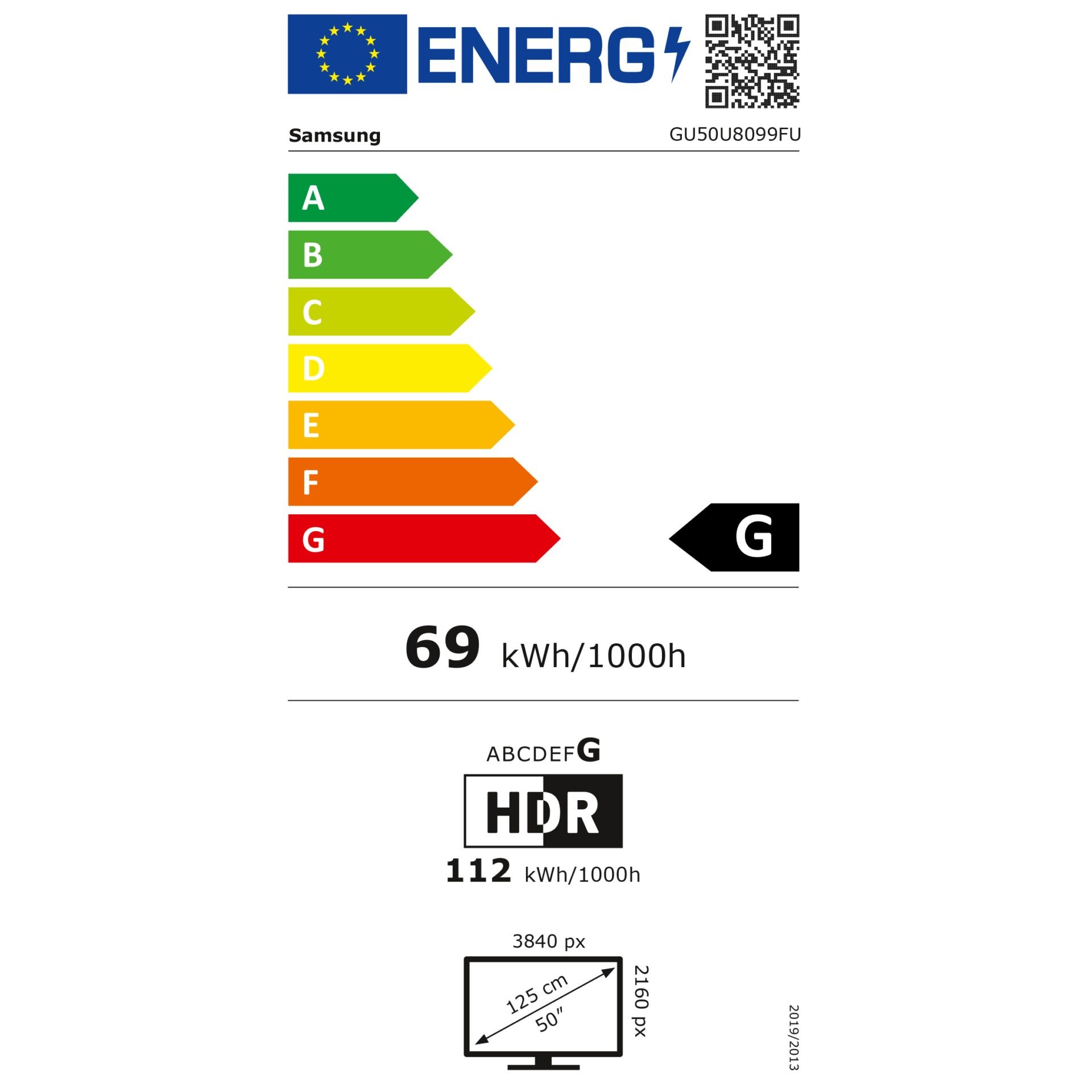 Samsung GU50U8099FU 127 cm (50") 4K Ultra HD Smart TV Wi-Fi Black -