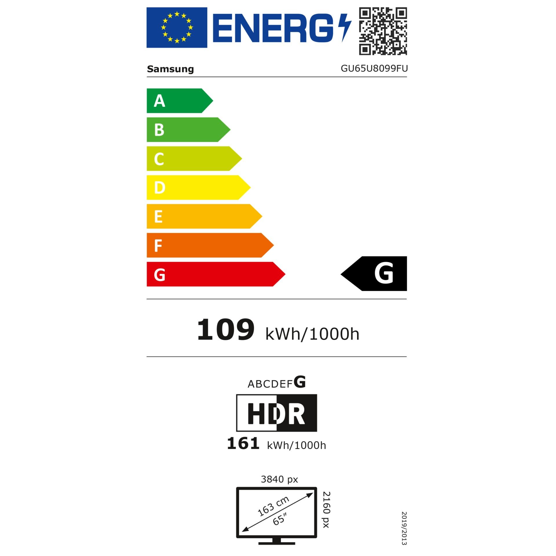 Samsung GU65U8099FU 165.1 cm (65") 4K Ultra HD Smart TV Wi-Fi Black -