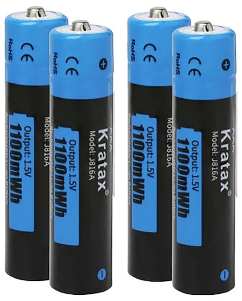 Hixon J816 Micro (AAA)-rechargeable battery Li-Ion 750 mAh 1.5V 4St.