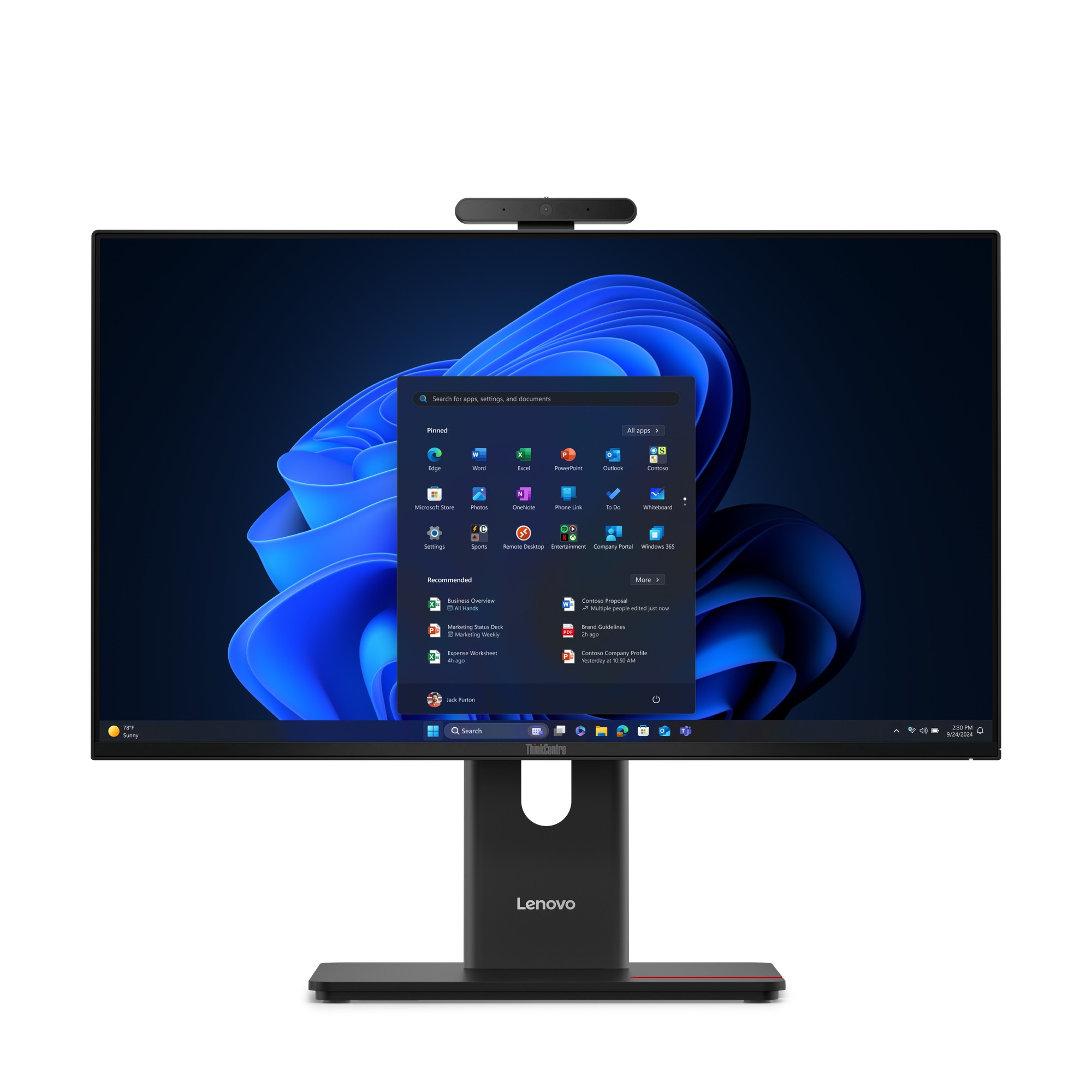 Lenovo ThinkCentre M70a Gen 6 Intel Core Ultra 5 235T 60,5 cm (23.8")