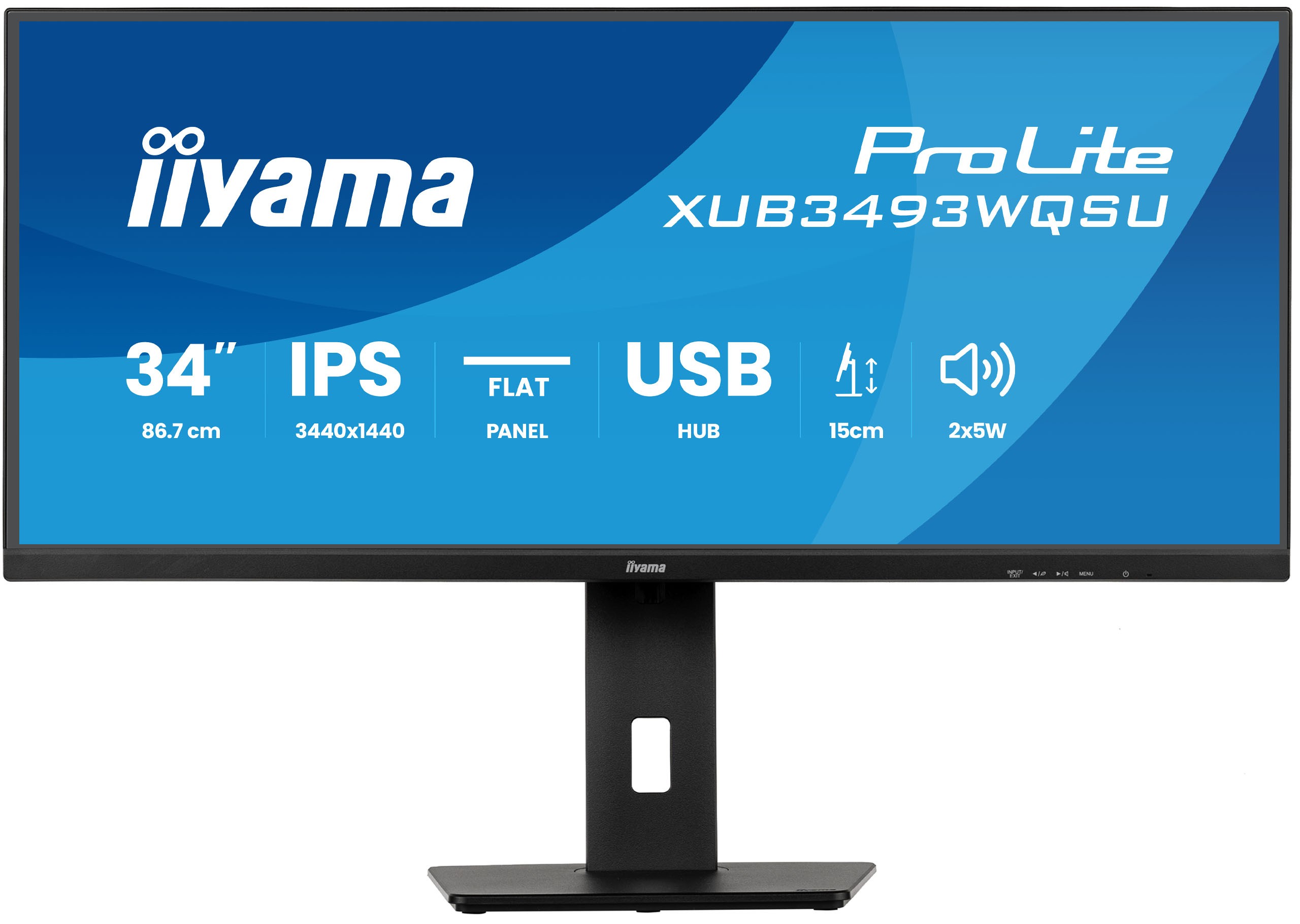 iiyama ProLite XUB3493WQSU-B6 écran plat de PC 86,4 cm (34") 3440 x