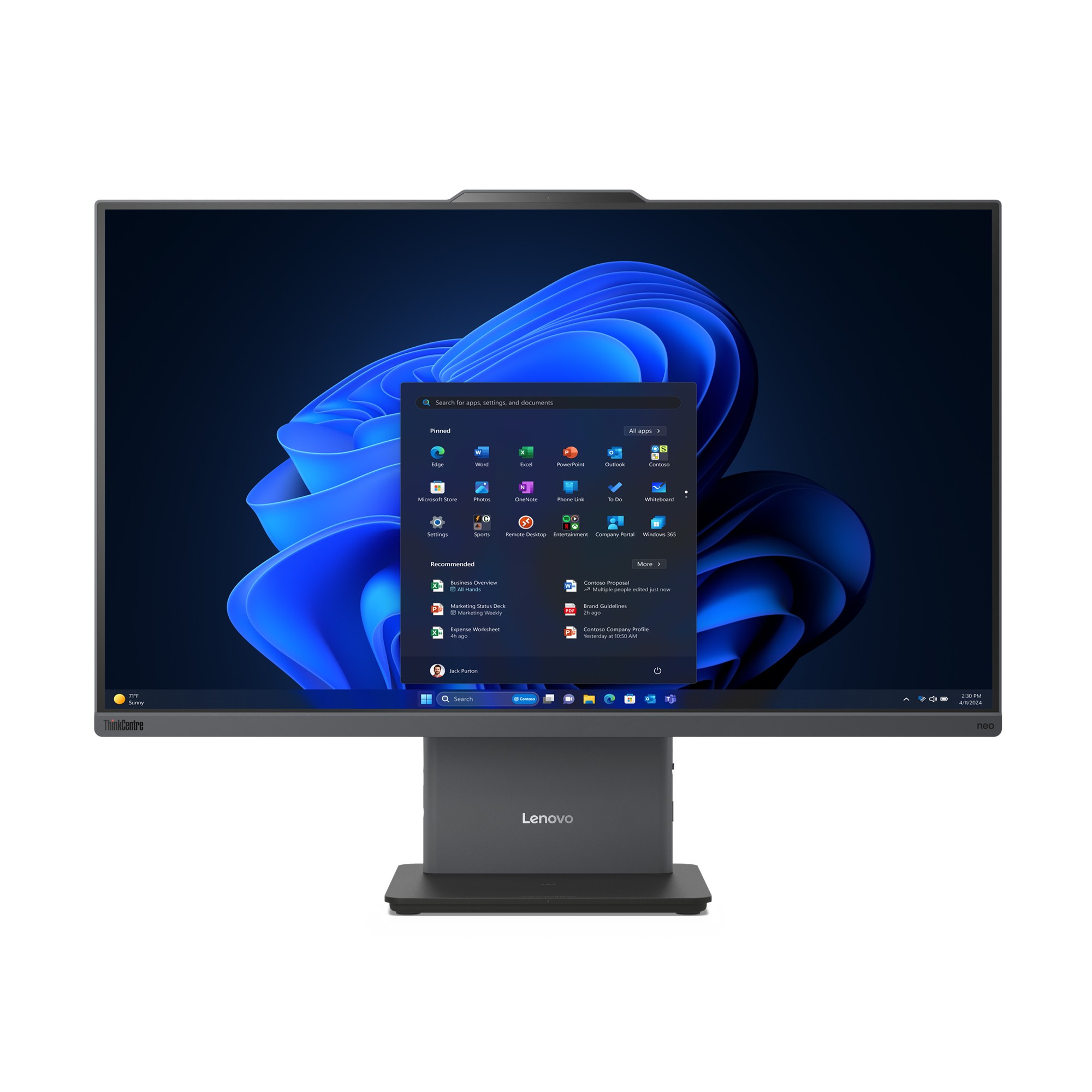 Lenovo ThinkCentre neo 55a 24 Gen 6 AMD Ryzen 5 220 60.5 cm (23.8")